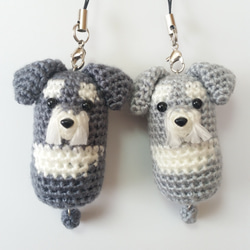 シュナウザー】編みぐるみストラップ あみぐるみ C☆D 通販