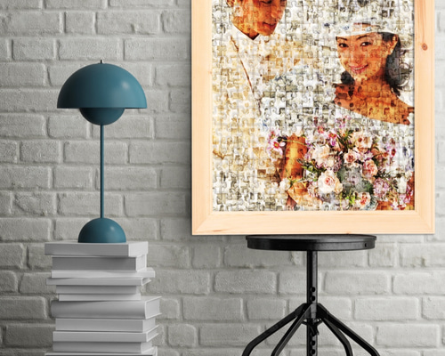 フォトモザイクアート ・パズル （A4 枠なし 209×285) 写真