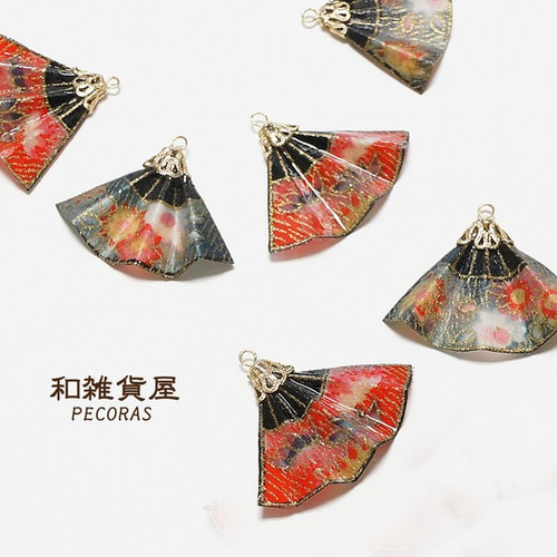 耳元に涼を 扇子ピアス/イヤリング ピアス（フック・チェーン
