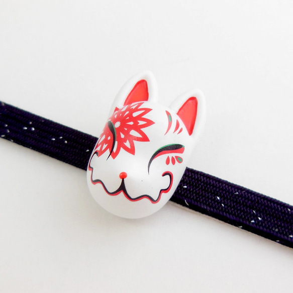 かわいい♪ 木製 狐 きつね キツネ 面 帯留めA 帯留め 美麗-BIREI 通販