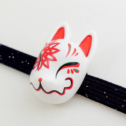 かわいい♪ 木製 狐 きつね キツネ 面 帯留めA 帯留め 美麗-BIREI 通販