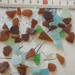 シーグラス　海のおくりもの　　素材　標本　ハーバリウム　インテリア　水槽　魚　置物　飾り　② 4枚目の画像