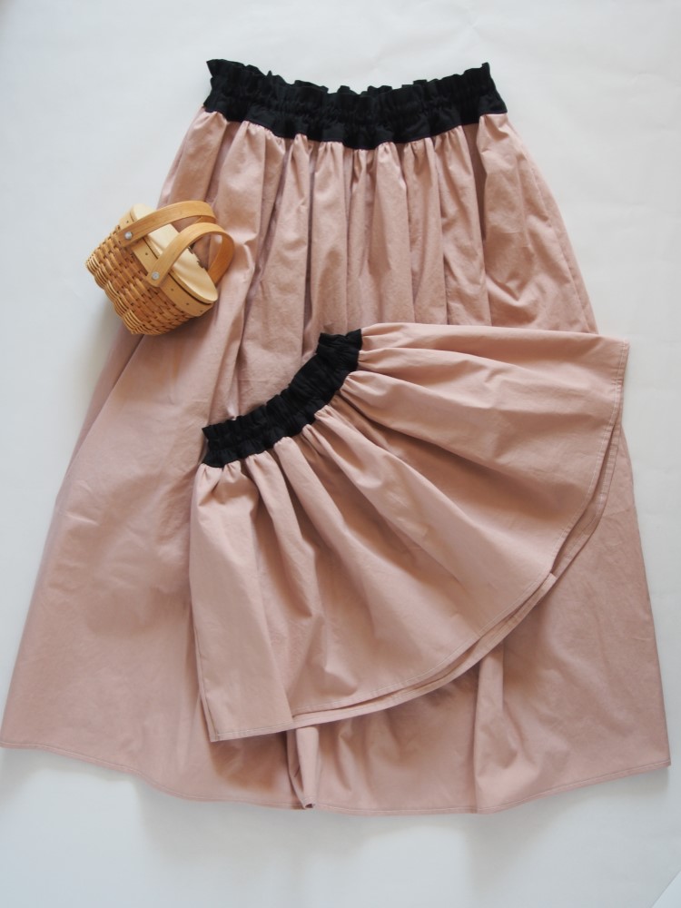親子　お揃いコーデ　お出かけ　スカート2点set　女の子　リンクコーデ　ピンク