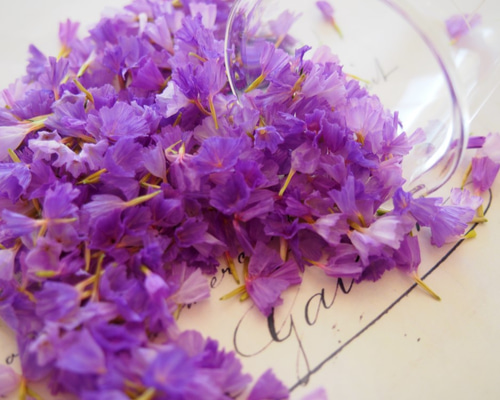 ドライフラワー スターチス 紫 紫系ミックス 花びら キャンドル ハー