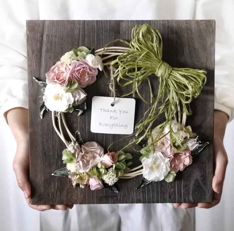 フラワー・リース rn カラフルなナチュラルリース オールシーズン 春夏秋冬 フラワー