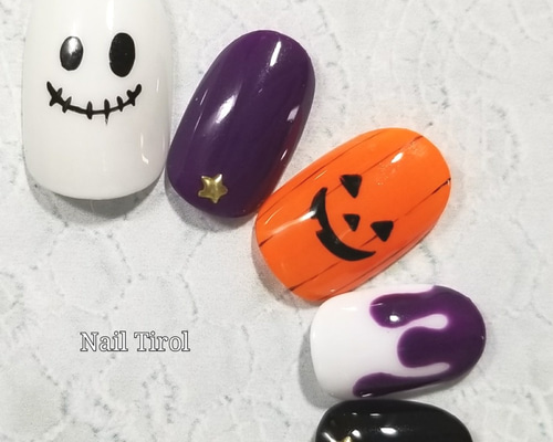 ネイルチップ つけ爪 ハロウィンネイル 67a0fd067868ef8eb659f0bf3a757d