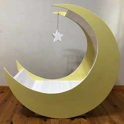 撮影用雑貨 月 三日月 月のオブジェ 大サイズ moon bed bench 月の