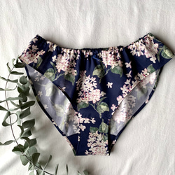 ふわりショーツ LIBERTY Archive Lilacs Navy(リバティ　アーカイブライラック) 2枚目の画像