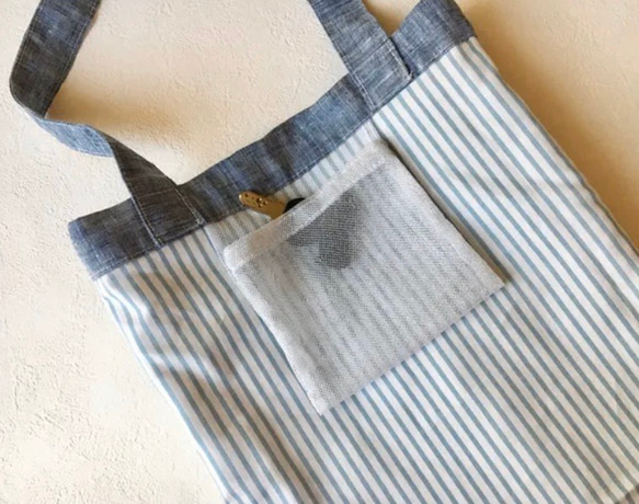 pleats bag 【blue】 4枚目の画像