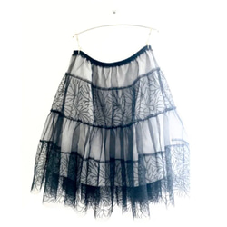 tulle skirt「ice」【black】 1枚目の画像