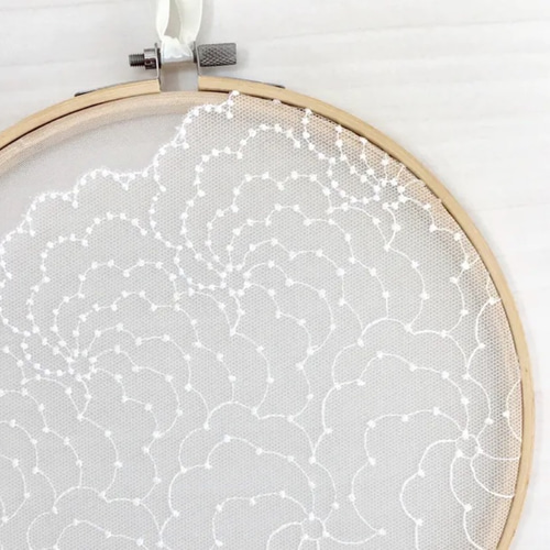 レースの壁飾り(ふわふわチュール)20.5cmー新築祝い 引越し祝い 結婚