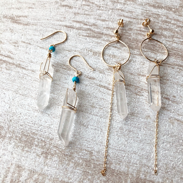 tsurara crystal hoop pierce -14kgf- 4枚目の画像