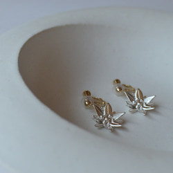 エーデルワイスのイヤリング：silver925 5枚目の画像
