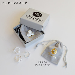 エーデルワイスのイヤリング：silver925 10枚目の画像