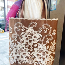 mariami ジャカルタ製 刺繍バッグ【B】 5枚目の画像