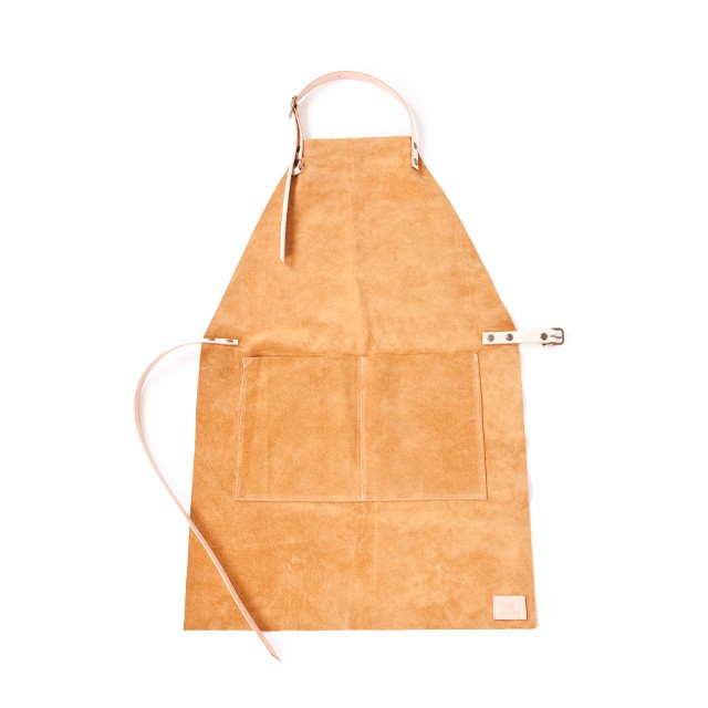 Suede apron beige（受注生産）