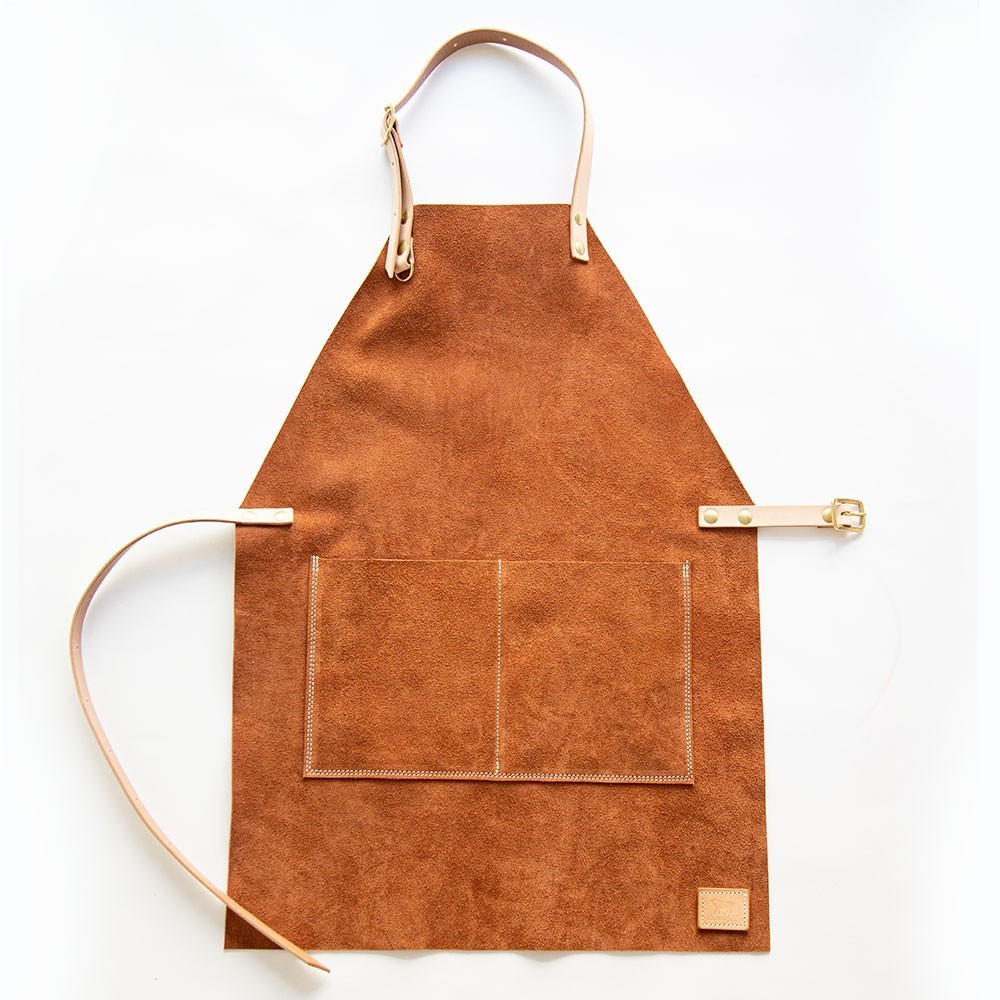子供用　Suede apron hazel（受注生産）