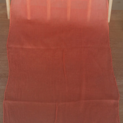 soldout シルク１００％　茜染めシフォンスカーフ 4枚目の画像