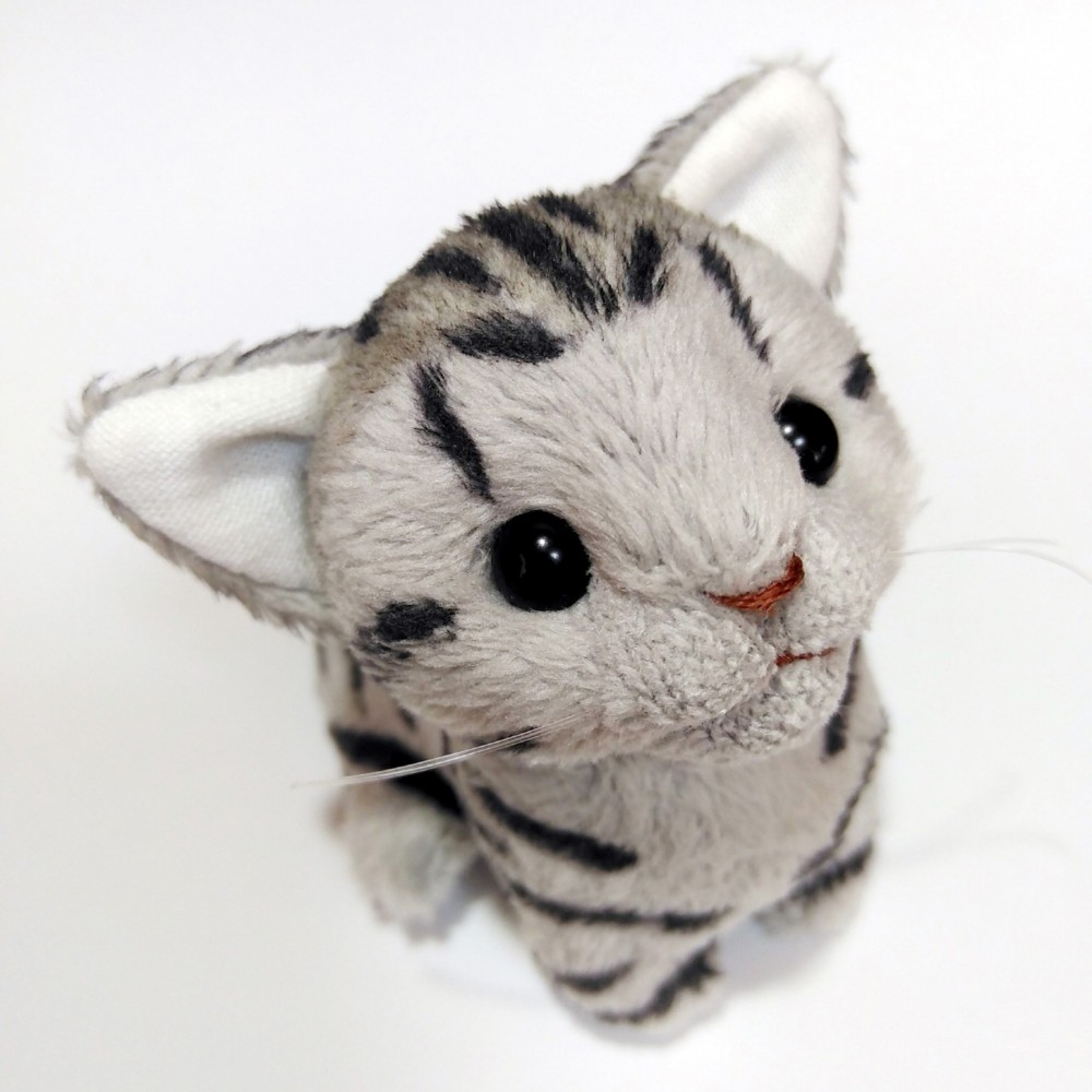 猫ぬいぐるみ「ちびにゃ」サバトラ 【受注製作】 ぬいぐるみ