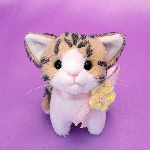 猫ぬいぐるみ「ちびにゃ」キジトラ白【受注製作】 ぬいぐるみ