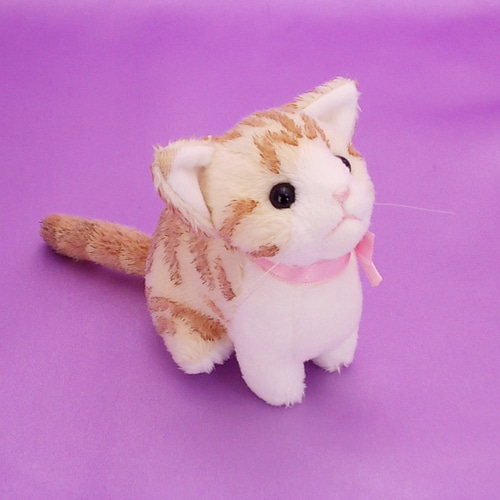チェックシャツ茶トラ猫のアートドール　【ハンドメイド】猫　ぬいぐるみ 楽天市場】白ねこ・三毛猫・茶トラ猫の赤ちゃん 手作りキット