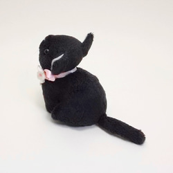 猫ぬいぐるみ「ちびにゃ」黒猫【受注製作】 3枚目の画像