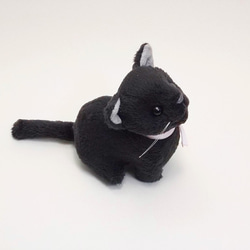 猫ぬいぐるみ「ちびにゃ」黒猫【受注製作】 5枚目の画像