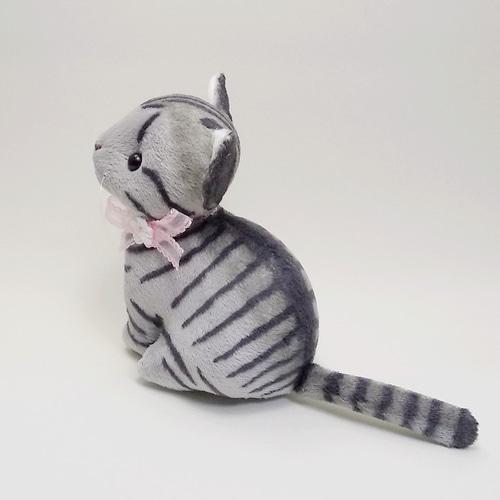 猫ぬいぐるみ「ねこにゃ」サバトラ 【受注製作】 ぬいぐるみ