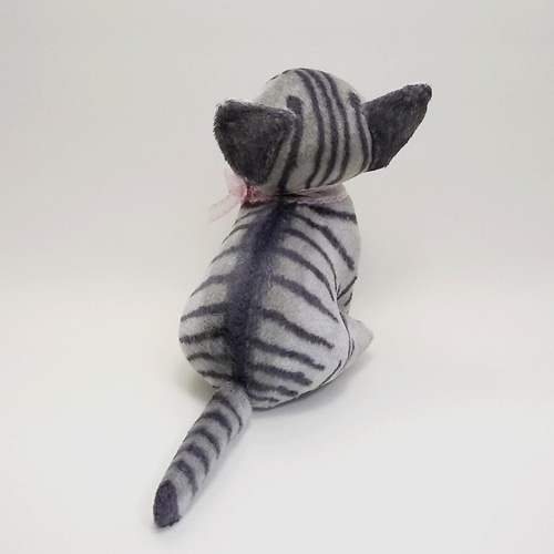 猫ぬいぐるみ「ねこにゃ」サバトラ 【受注製作】 ぬいぐるみ