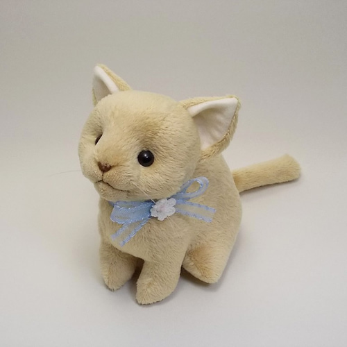 猫ぬいぐるみ「ねこにゃ」茶 【受注製作】 ぬいぐるみ