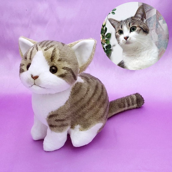 猫ぬいぐるみ「ねこにゃ」オーダーメイド 【受注製作】 1枚目の画像