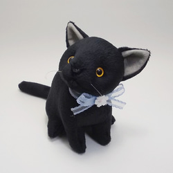 猫ぬいぐるみ「ねこにゃCE」黒猫　【受注製作】 6枚目の画像