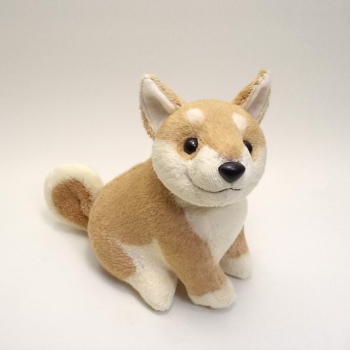 柴犬ぬいぐるみ / 赤柴・白柴・黒柴 / しばわんこ 豆しば 【受注