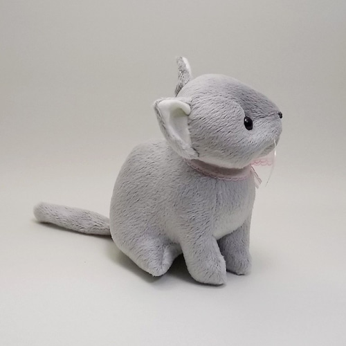 人気　ハーマン　ネコ　シャルトリュー　ブルーグレー　猫　ぬいぐるみ　ドイツ df1f437d0c48d45d7565f9957ad61d