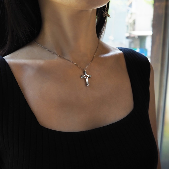 cross df necklace_十字架df項鍊 925銀 限量 設計師 訂製 珠寶 第3張的照片