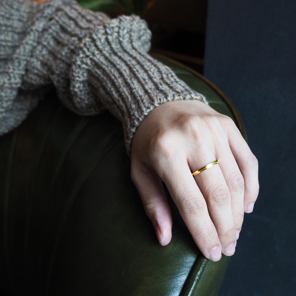 補完fリングk_complementfリングkKゴールドペアリング結婚指輪提案リング婚約指輪限定版カスタムジュエリーフェアトレー