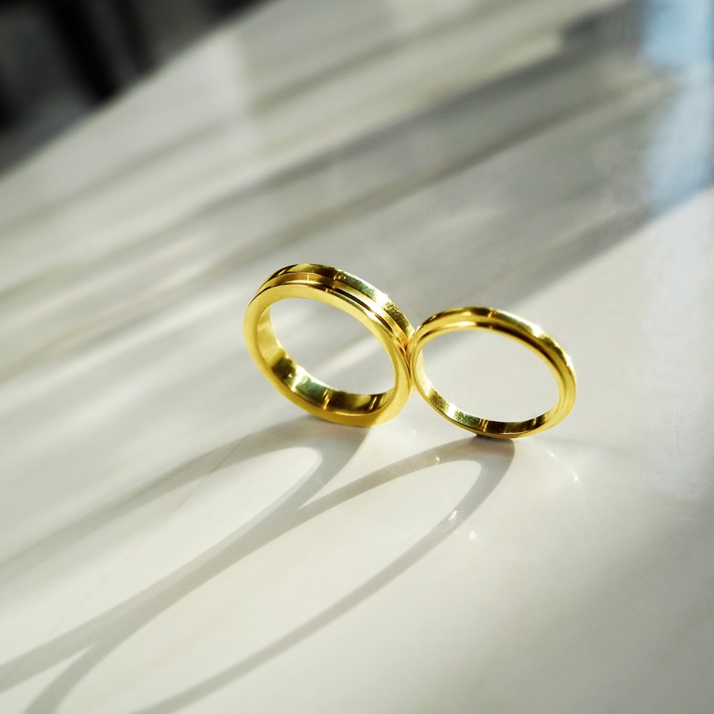 補完fリングk_complementfリングkKゴールドペアリング結婚指輪提案リング婚約指輪限定版カスタムジュエリーフェアトレー