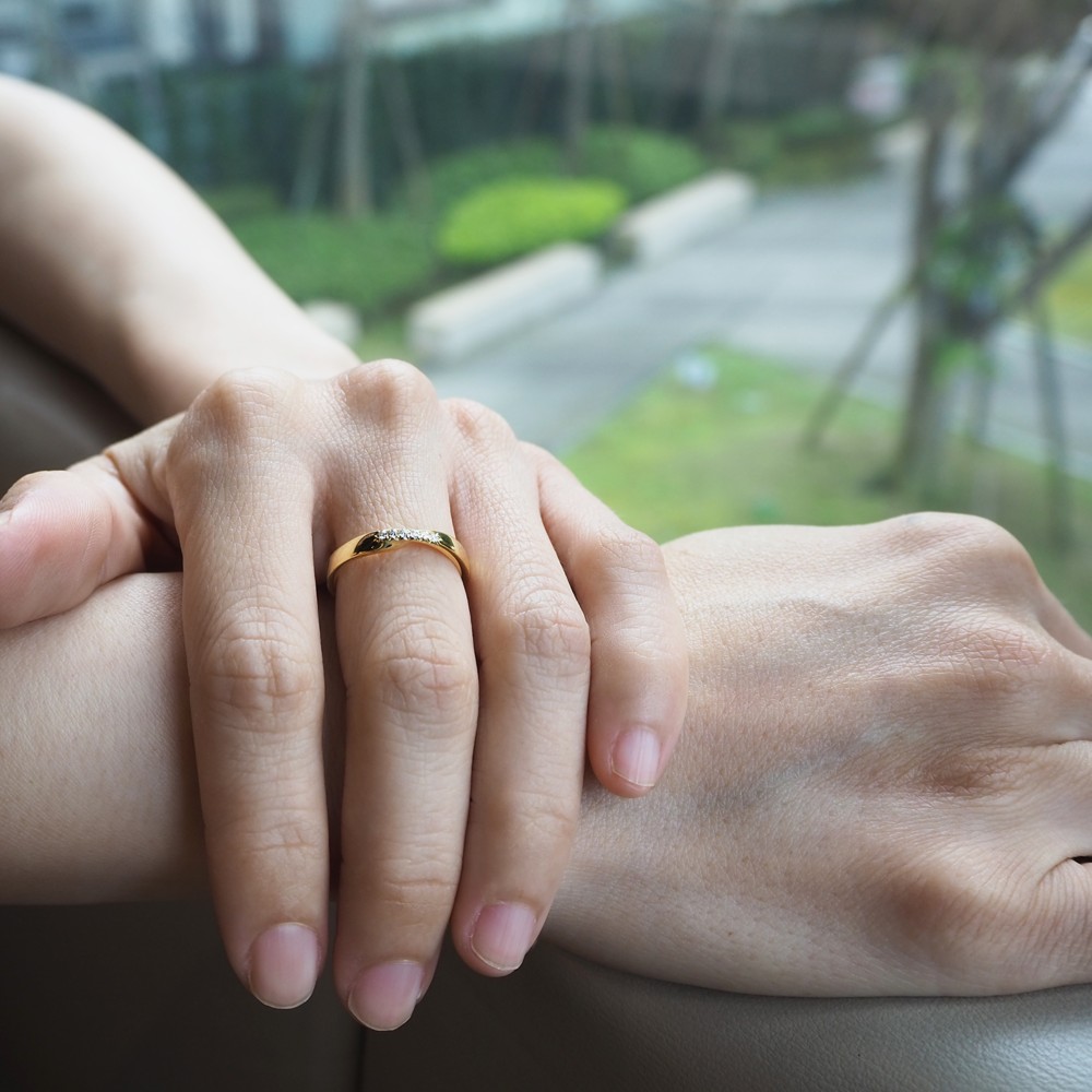 ターニングbリングk_ターニングbリングkKゴールドペアリング結婚指輪提案リング婚約指輪限定版カスタムジュエリーフェアトレード結