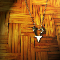 mittag NL402 antlers f necklace_鹿角f項鍊 純銀 限量 設計師手做 附品牌原木珠寶盒 第4張的照片