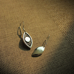mittag ER402 eye earrings_眼睛耳環 925純銀 限量 設計師手做 附品牌原木珠寶盒 第1張的照片
