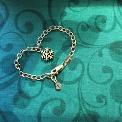 Mittag BL404_snowflake bracelet_スノーフレークブレスレット925スターリングシルバー限定デザイナ 3枚目の画像