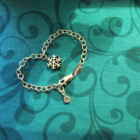 Mittag BL404_snowflake bracelet_スノーフレークブレスレット925スターリングシルバー限定デザイナ 3枚目の画像