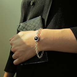 mittag JBL402_dot a bracelet_點a手鍊 925純銀 限量 設計師手做 附品牌原木珠寶盒 第2張的照片