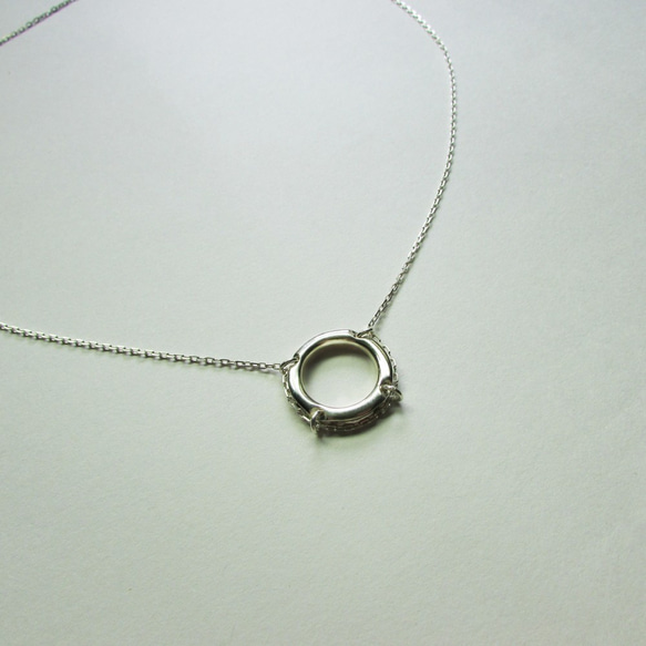 Mittag NL713 Lifebuoy necklace_ Lifebuoyネックレススターリングシルバー限定デザイナーハン 5枚目の画像