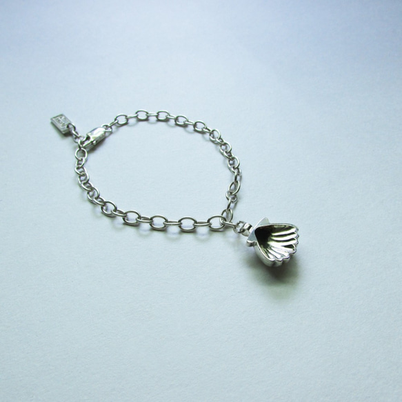 shell a bracelet_shell a bracelet925シルバー限定デザイナーブランドジュエリーボックス海のホタ 5枚目の画像