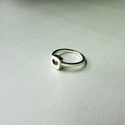 square heart ring_方心戒指 925純銀 限量 設計師手做 附品牌珠寶盒 第4張的照片