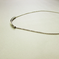 mittag NL803 square tube necklace_方管項鍊 純銀 限量 設計師手做 附品牌原木珠寶盒 第3張的照片
