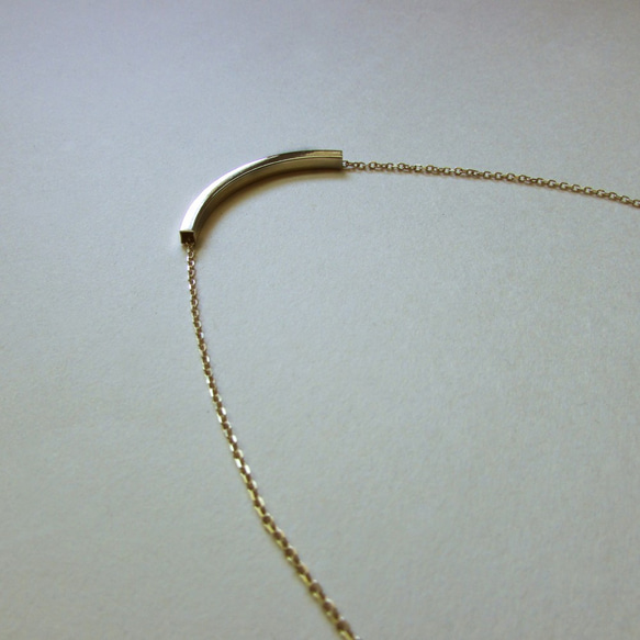 mittag NL803 square tube necklace_方管項鍊 純銀 限量 設計師手做 附品牌原木珠寶盒 第4張的照片