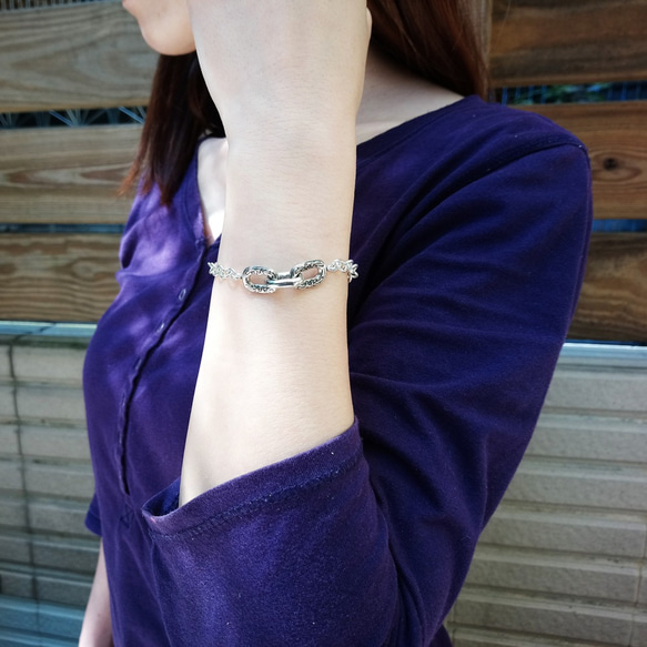 mittag BL813 trinity bracelet_三環手鍊 925純銀 限量 設計師手做 附品牌包裝 第3張的照片