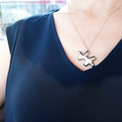 mittag NL325 puzzle necklace_拼圖項鍊 925純銀 限量 設計師手做 附品牌包裝 第1張的照片